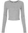 BL1501 1501 Bella Micro Rib Long Sleeve Baby T-Shirt Athletic Heather colour image